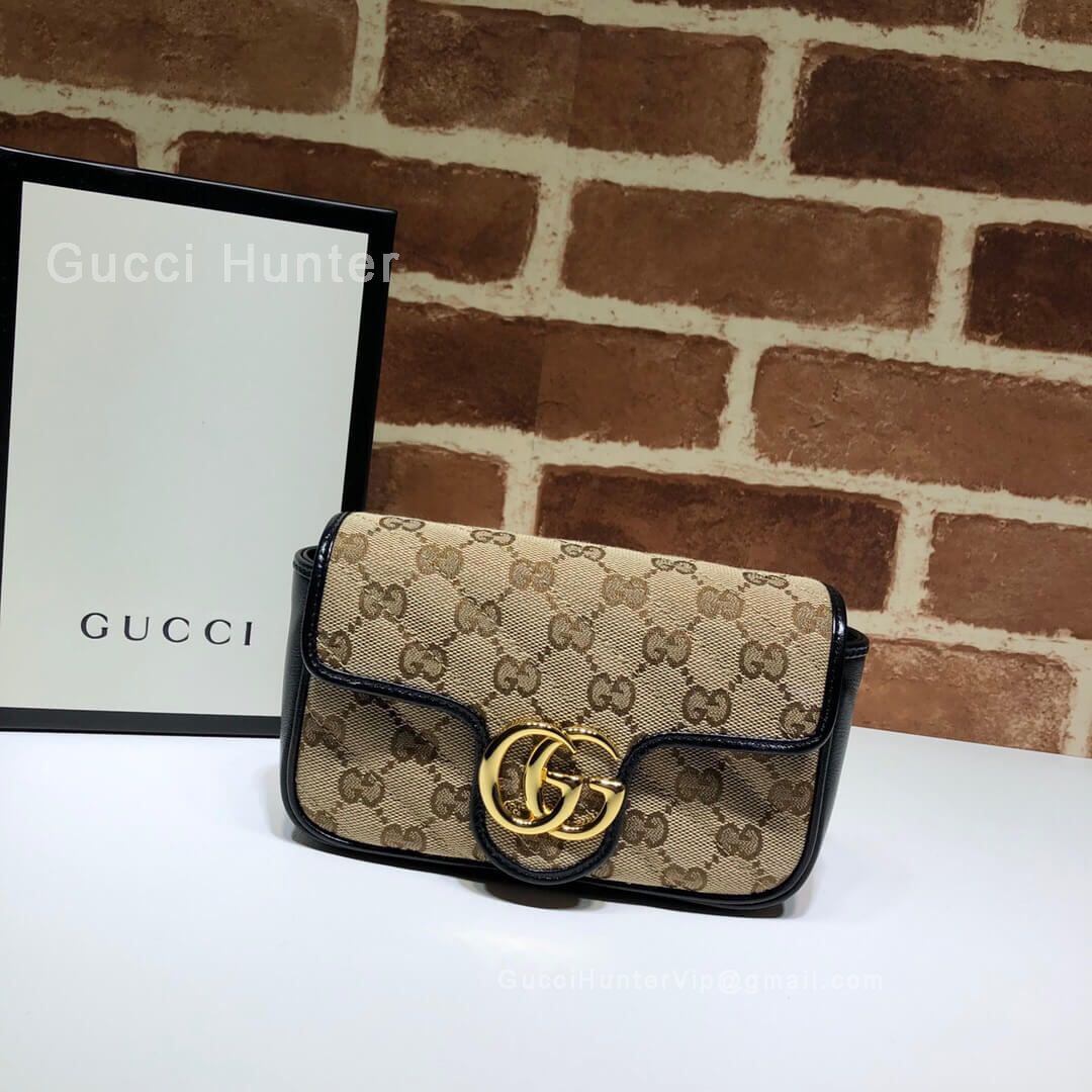 Gucci GG Marmont Canvas Mini Bag Black 574969